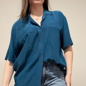 Ann Taylor Silk Button Up